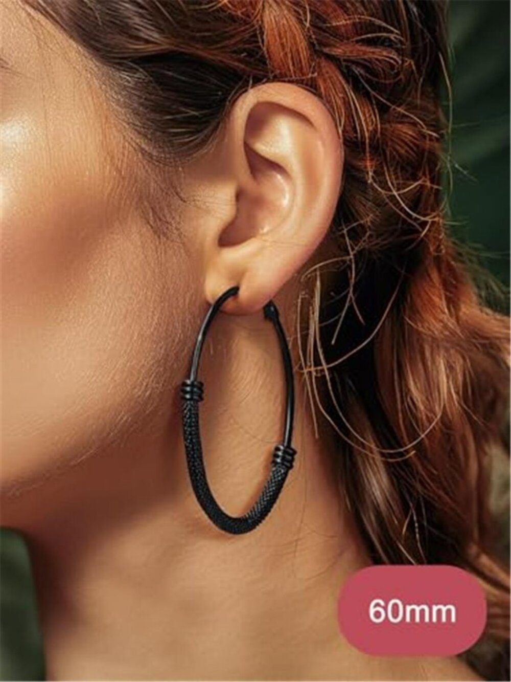 14K Gold Plated Hoop Earrings, Lightweight Hypoallergenic Large Stainless Steel